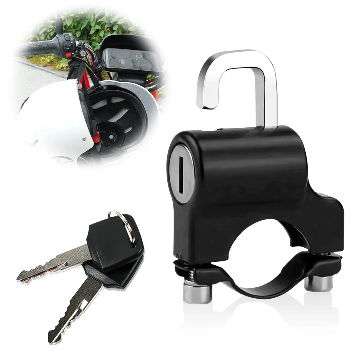 MOTORCYCLE HELMET LOCK