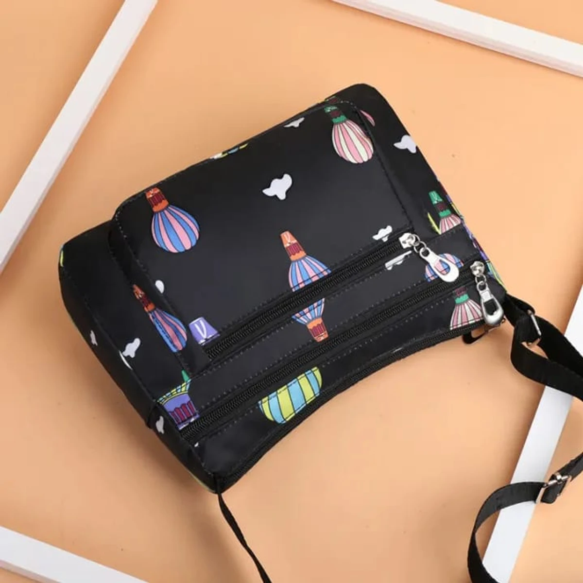 ( black colour ) Korean travel shoulder bag