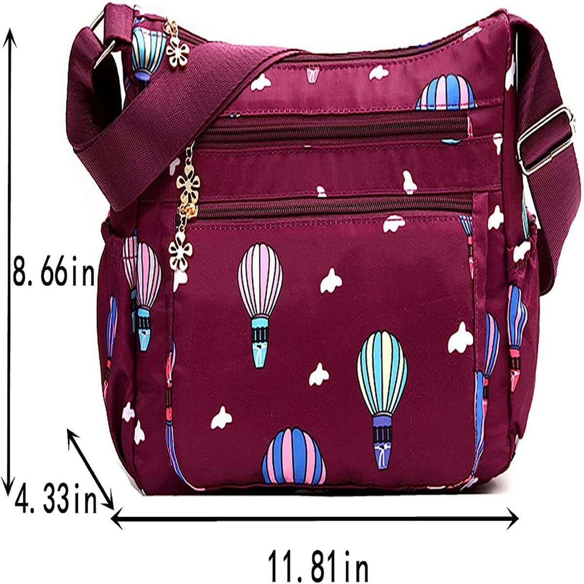 ( purple colour ) Korean travel shoulder bag