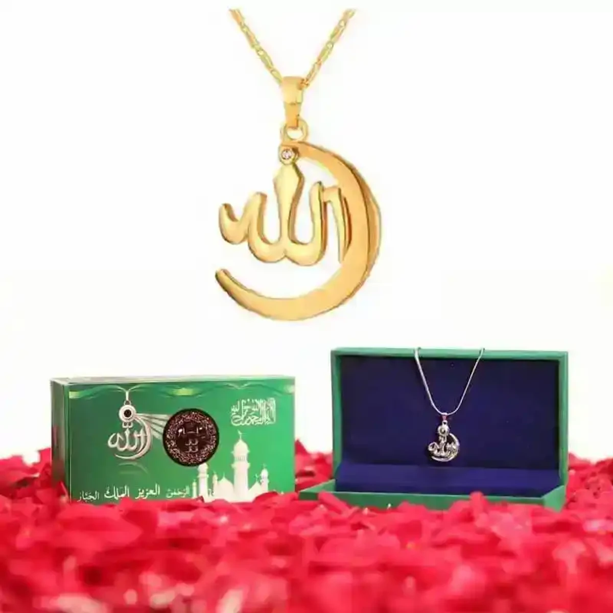 INDIAN ORIGINAL ALLAH BARKAT LOCKET - GOLDEN/SILVER